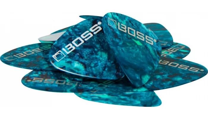 Медіатори Boss BPK-72-OT Celluloid Pick Thin Ocean Turquoise 72 Pack