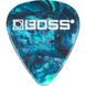 Медіатори Boss BPK-72-OT Celluloid Pick Thin Ocean Turquoise 72 Pack - фото 1