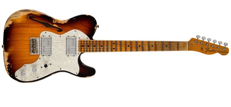 Электрогитара Fender Custom Shop 1972 Tele Thinline Custom Journeyman Relic LTD (custom built)