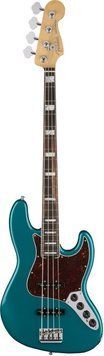 Бас-гитара FENDER AMERICAN ELITE JAZZ BASS EBONY FRETBOARD Ocean Turqoise