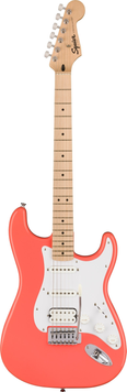 Електрогітара Squier by Fender Sonic Stratocaster HSS MN Tahity Coral