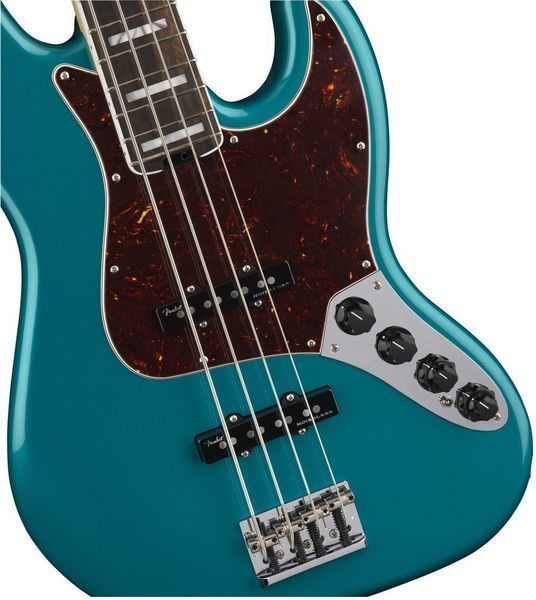 Бас-гитара FENDER AMERICAN ELITE JAZZ BASS EBONY FRETBOARD Ocean Turqoise