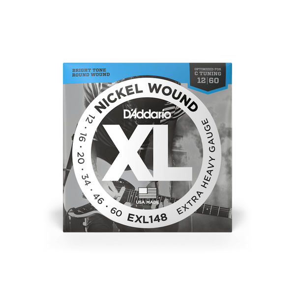 Струны для электрогитары D'ADDARIO EXL148 XL Nickel  Wound Extra Heavy (12-60)