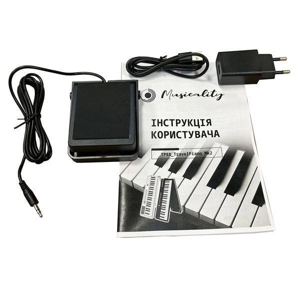 Цифровое пианино складное (в комплекте с чехлом) Musicality TP88-BK _TravelPiano Mk2