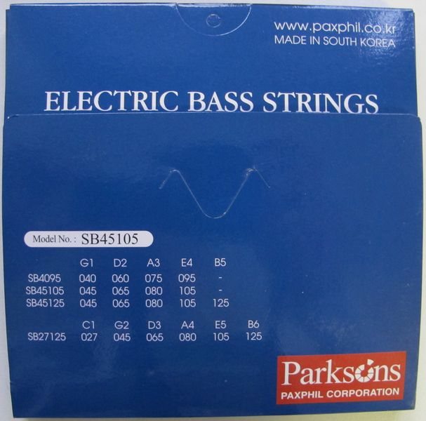 Струны для бас-гитары PARKSONS SB45105 Electric Bass (45-105)