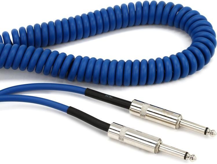 Кабель D'ADDARIO PW-CDG-30BU Coiled Instrument Cable - Blue (9m)