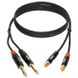 Кабель Klotz KT-CJ300 Minilink Pro Twin Cable Black 3 м - фото 1