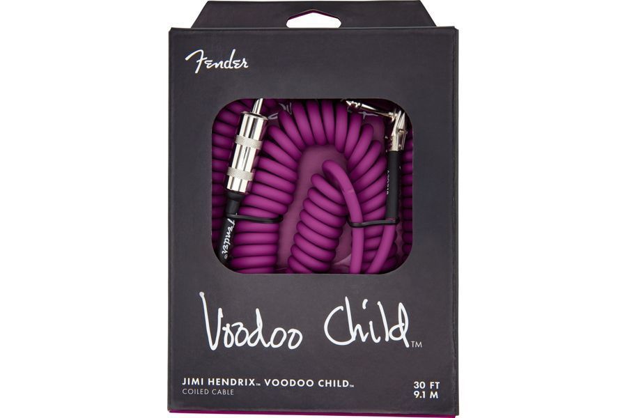 Кабель инструментальный FENDER Hendrix Voodoo Child Cable 30' Purple