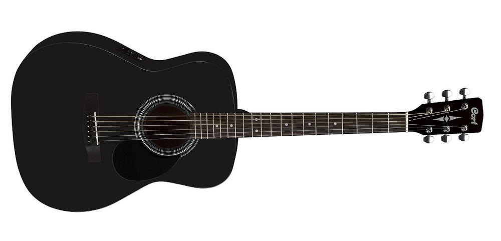 Электроакустическая гитара CORT AF510E (Black Satin)