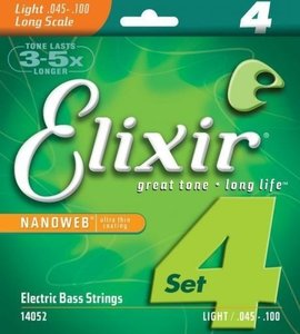 Набор струн для бас-гитары Elixir 4S NW L L