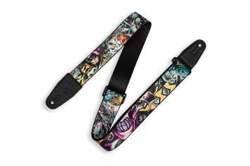 Гітарний ремінь Levy's MP2TAT-003 2&Prime; Tattoo Series Poly Guitar Strap - New School