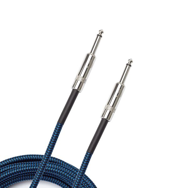 Кабель D'addario PW-BG-10BU Custom Series Braided Instrument Cable - Blue (3m)