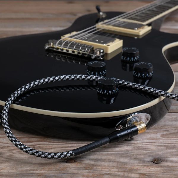 Кабель коммутационный Cascha CCP-G2ABK9 (Professional Line Guitar Cable, Tweed Black, 9 м)