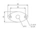 Роз'єм-планка PAXPHIL HJ003 BK Jack Plate Oval Curved (Black) - фото 2
