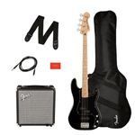 Squier Fender Affinity Series PJ Bass Start Pack (Black)