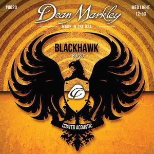 Струны для акустической гитары DEAN MARKLEY 8020 Blackhawk Acoustic 80/20 Bronze ML (12-53)