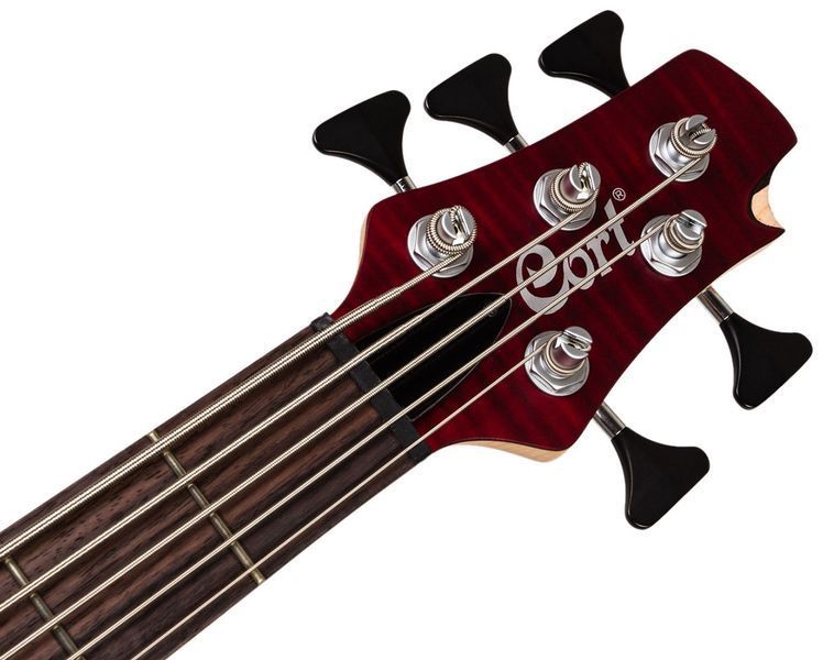 Бас-гітара CORT A5 Plus FMMH (Open Pore Black Cherry)