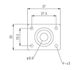 Роз'єм-планка PAXPHIL HJ005 CR Rectangular Jack Plate (Chrome) - фото 2