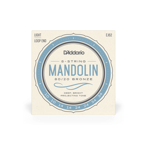 Струны для мандолины D'Addario EJ62 Mandolin 80/20 Bronze Light (10-34)