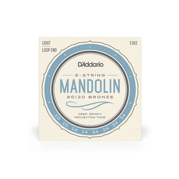 Струни для мандоліни D'Addario EJ62 Mandolin 80/20 Bronze Light (10-34)