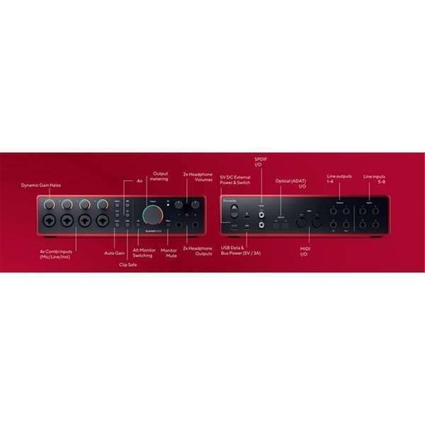 Аудиоинтерфейс FOCUSRITE Scarlett 18i16 4th Gen