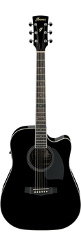 Электроакустическая гитара IBANEZ PF15ECE BK