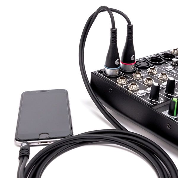 Кабель D'ADDARIO PW-MPXLR-06 Custom Series 1/8” to Dual XLR Audio Cable (1.8m)
