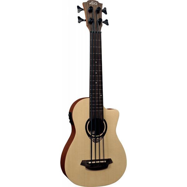Электроакустическая мини бас-гитара Lag Tiki Guitar 150 TKB150FCE с чехлом