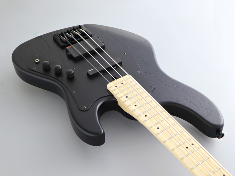 Бас-гитара Fujigen JMJ2ASHDEM Mighty Jazz Dark Evolution Series (Open Pore Black)