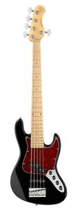 Бас-гітара SADOWSKY MetroExpress 21-Fret Hybrid P/J Bass, Maple, 5-String (Solid Black High Polish)