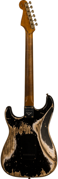 Электрогитара Fender Custom Shop Limited Edition Poblano Stratocaster Super Heavy Relic Aged Black