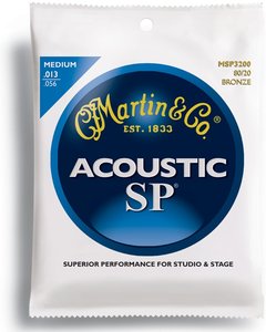 Струни для акустичної гітари MARTIN MSP3200 SP Acoustic 80/20 Bronze Medium (13-56)