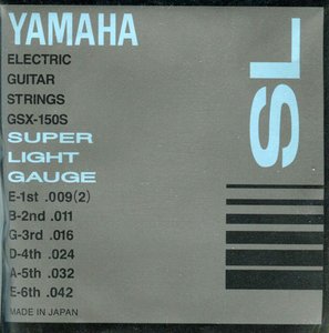 Струни для електрогітари YAMAHA GSX150S Electric Super Light (09-42)