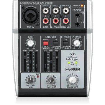 Мікшерний пульт BEHRINGER XENYX 302USB