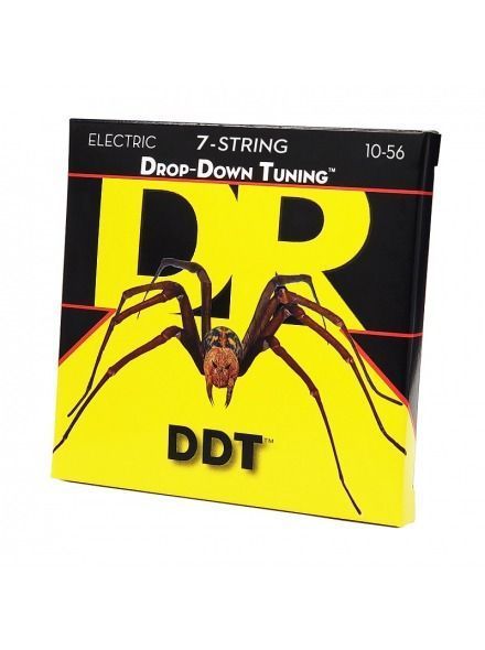 Струни для електрогітари DR Strings DDT Drop Down Tuning Electric - Medium 7 String (10-56)