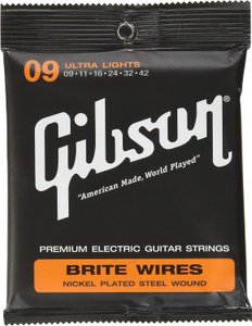 Струны для электрогитары GIBSON SEG-700UL Brite Wires NPS Wound Elect (9-42)