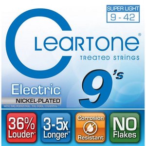 Струны для электрогитары CLEARTONE 9409 Electric Nickel-Plated Super Light (09-42)