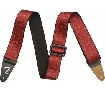 Ремень гитарный Fender 2' Icon Strap Tele Burgundy