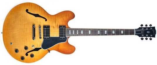 Полуакустическая электрогитара GIBSON ES-335 SATIN Vintage Burst