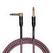 Кабель інструментальний Cascha CCP-G2ARD3 (Professional Line Guitar Cable, Tweed Red, 3 м) - фото 1