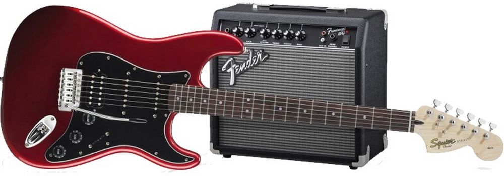 Електрогітара Fender Squier Strat Pack HSS Candy Apple Red