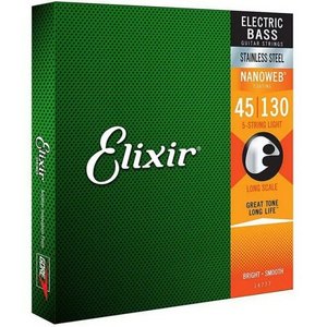 Набор струн для бас-гитары Elixir Bass SS NW 5 L 045