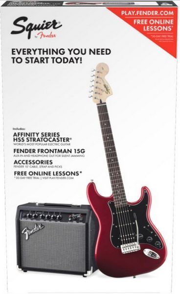 Електрогітара Fender Squier Strat Pack HSS Candy Apple Red
