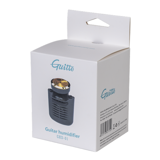 Зволожувач для акустичної гітари Guitto GHD-01 Guitar Humidifier (з гігрометром)