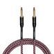 Кабель інструментальний Cascha CCP-G2SRD3 (Professional Line Guitar Cable, Tweed Red, 3 м) - фото 1