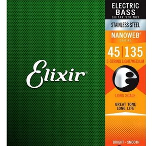 Струны для бас-гитары Elixir 14782 5S LM SS