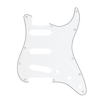 Пикгард FENDER 11-HOLE MODERN-STYLE STRATOCASTER S/S/S PICKGUARDS WHITE