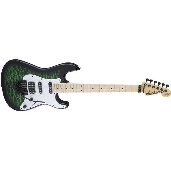 Электрогитара JACKSON X Signature Adrian Smith SDXQ MN Transparent Green