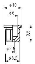 Втулка для кріплення струн PAXPHIL HS017 CR Guitar String Mounting Ferrule (Chrome)