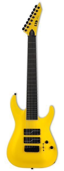 Электрогитара LTD SC-608 BARITONE Stephen Carpenter Signature (Yellow) с кейсом